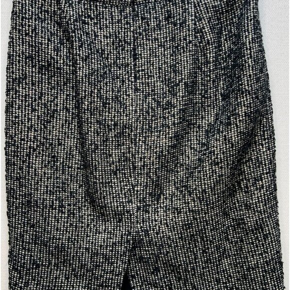J.Crew Women's Notte Boucle Tweed Straight & Pencil Skirt Size 00 Black White - Picture 2 of 11